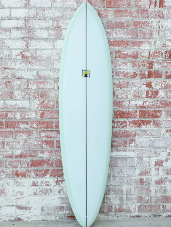 Soft-top surfboards for gentle learning curves-KRIS HALL | NEW SPEED WAY BOOGY 7’4" SEAFOAM