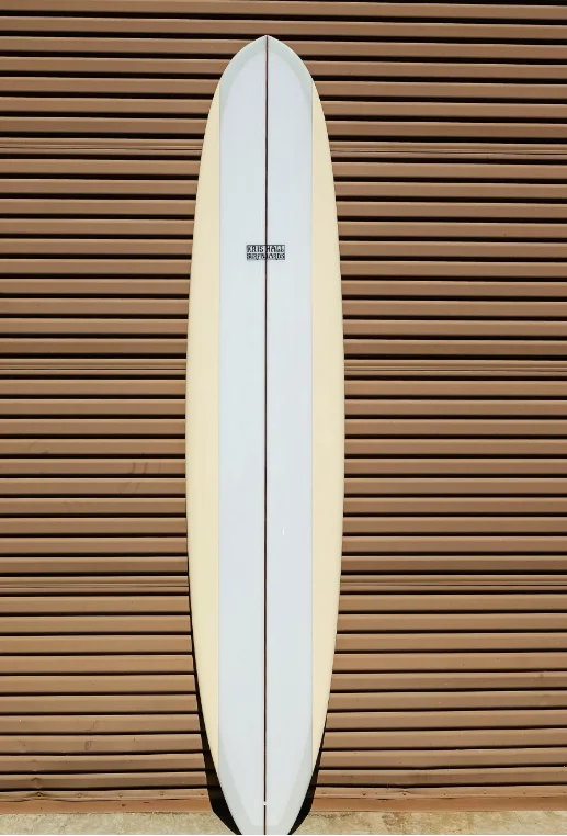 Lightweight surfboards for easier handling-KRIS HALL | 9’6” MODEL-O BUTTERSCOTCH PANELS LONGBOARD