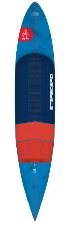 Twin fin surfboards for control-2025 STARBOARD 7'6" x 17" ACE FOIL LIGHTNING BLUE CARBON DOWNWIND SUP BOARD