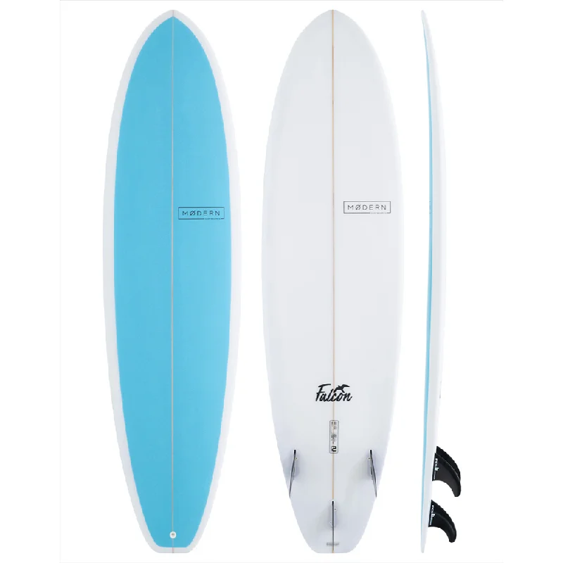 Surfboards for pro surfers looking for speed-MODERN FALCON 6'4" PU ELECTRIC BLUE