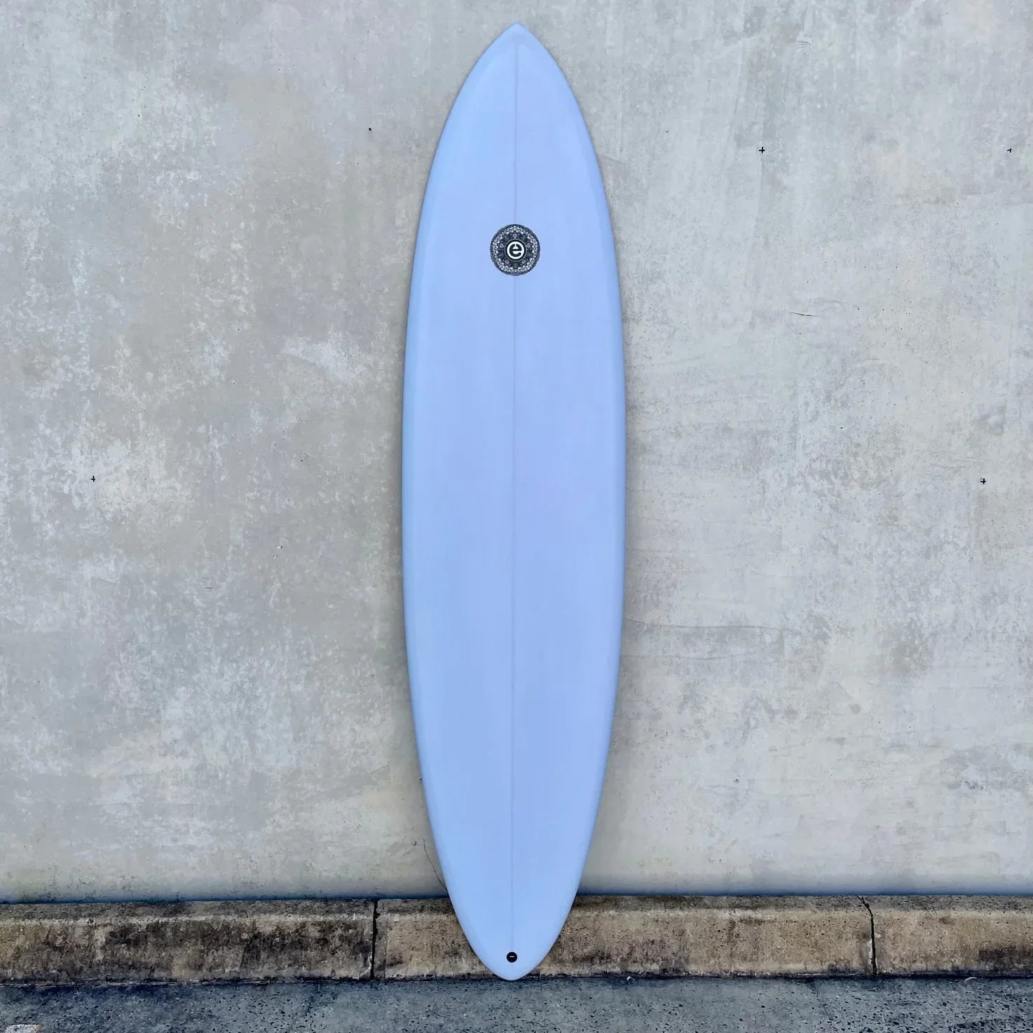 Hybrid surfboards for varied conditions-ELEMNT MID-LENGTH SKY BLUE 7'2" EPOXY FCS II 46.5L