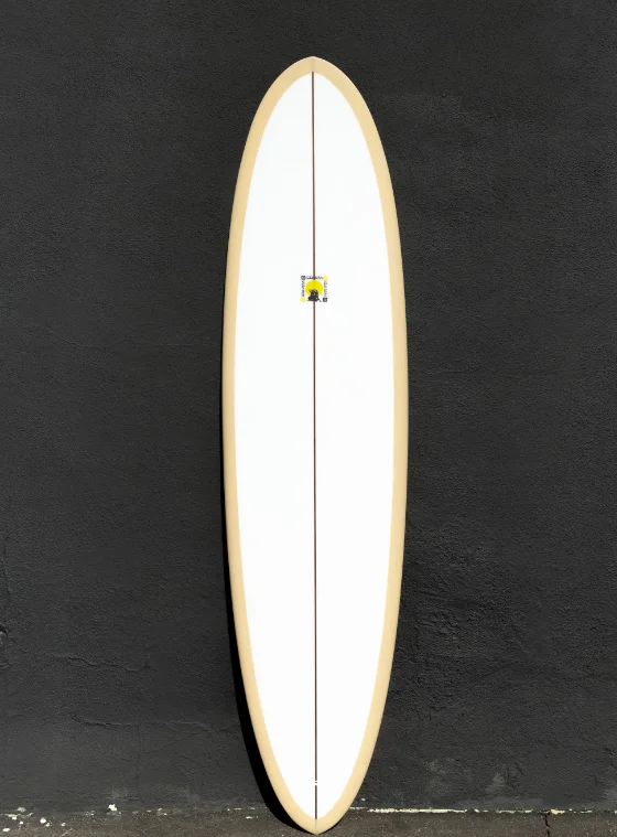 Surfboards designed for extreme conditions-KRIS HALL | EGG 7'4" CLEAR COFFEE