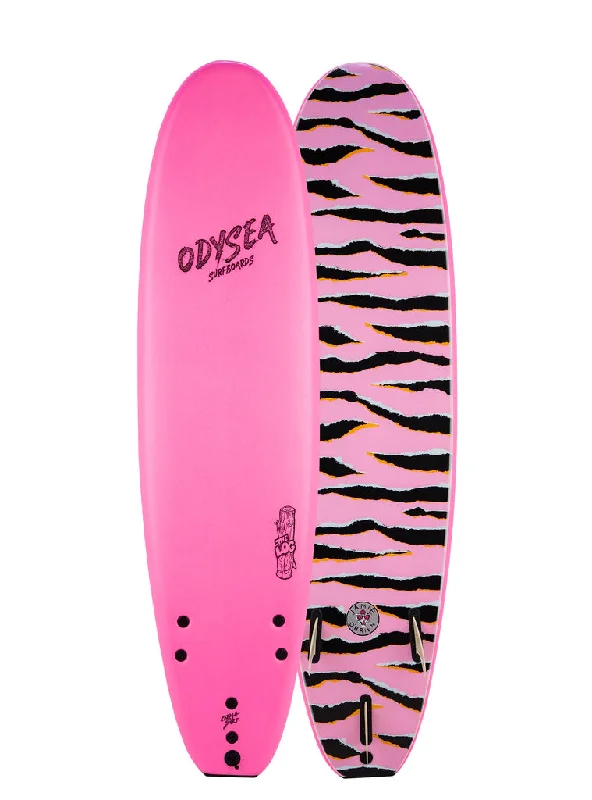 Best surfboards for surf competitions-Odysea 7'0" Log JOB Hot Pink