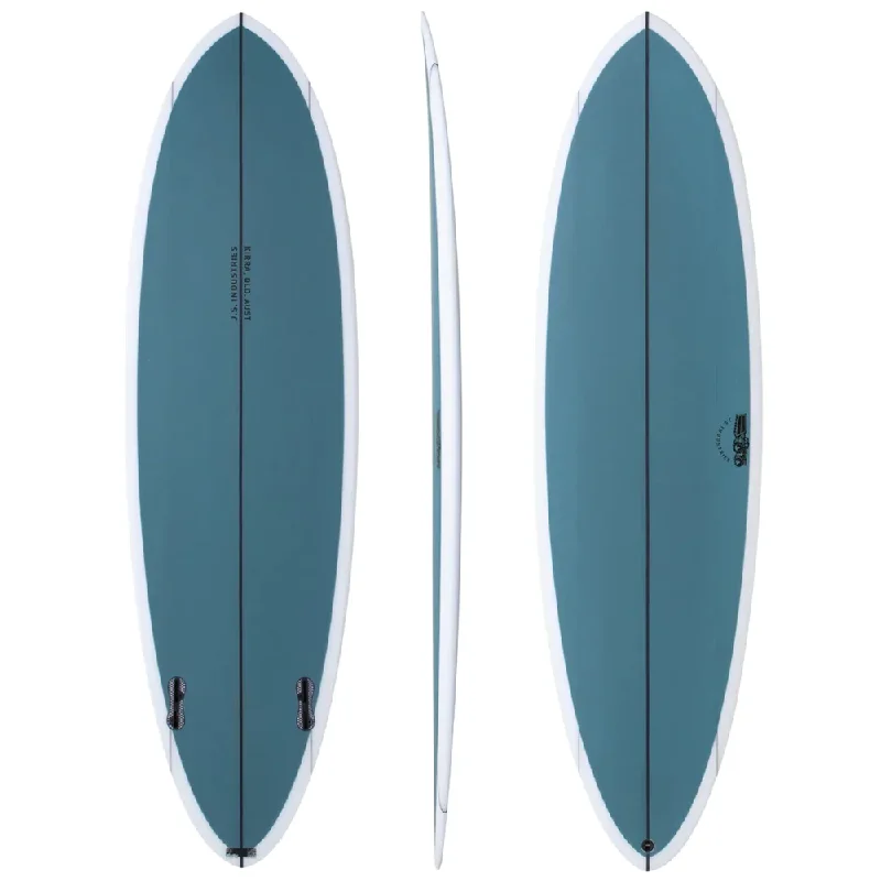 Lightweight surfboards for easy handling-JS BIG BARON TWIN PE 7'6 BLUE FCS II 50L