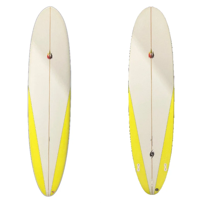 Best surfboards for small waves-WBZ 7'10" Fun Board (Yellow / White)