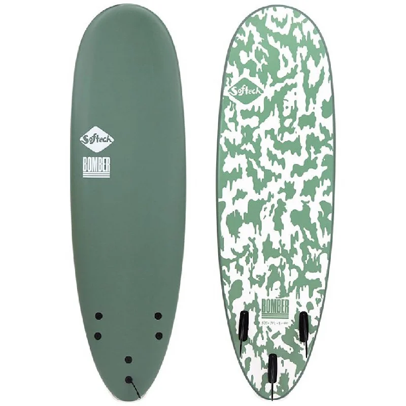 Lightweight longboards for easy transportation-Softech 5'10" Bomber Smoke Green/White