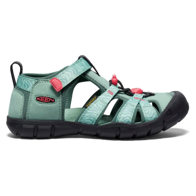 women’s leather sandals-KEEN® Big Kid's Seacamp II CNX Sandal