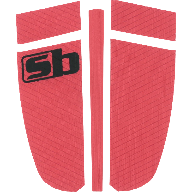 Extra-long surf pad for full coverage-  SB Sticky Bumps Timm Lb Tailpad Traction Pink