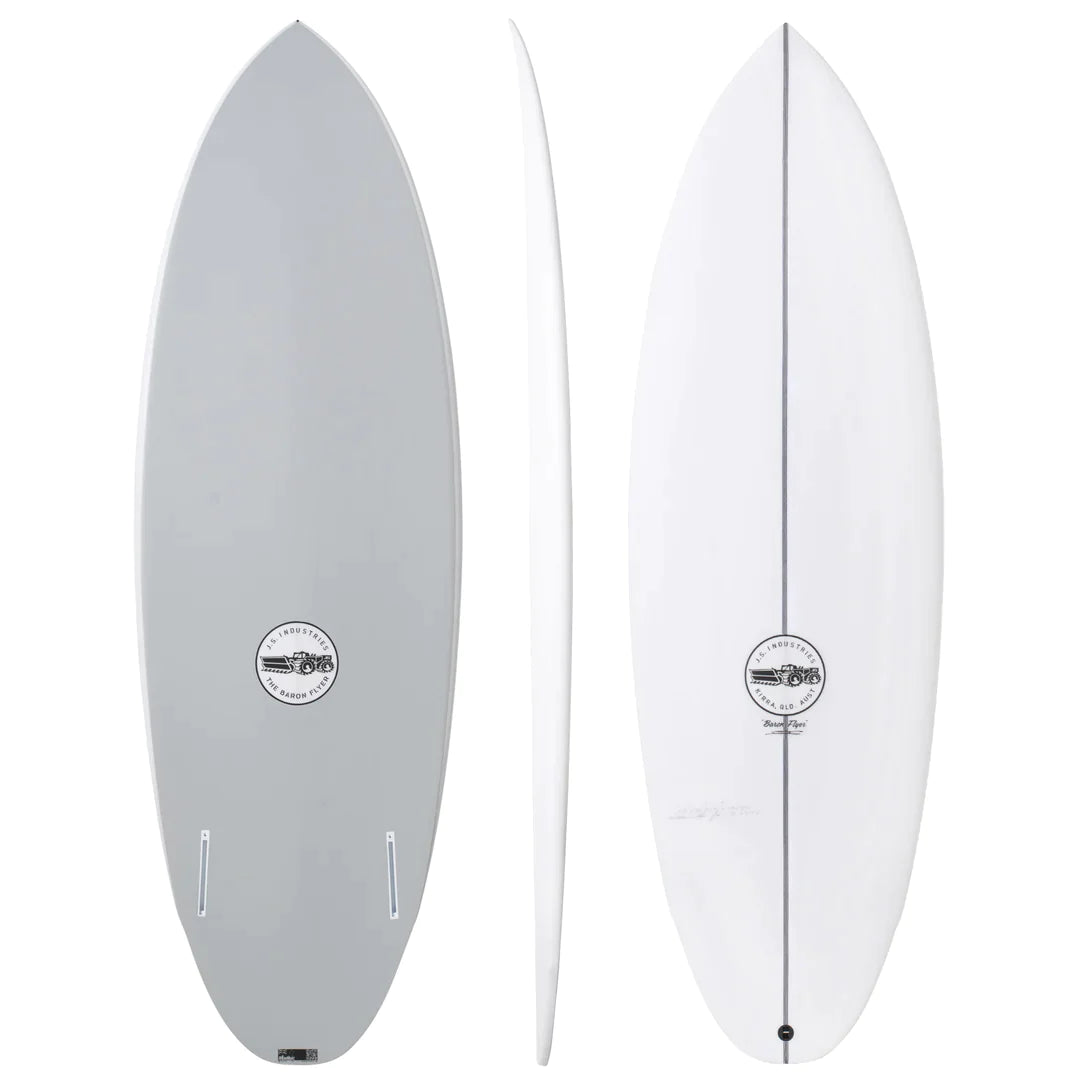 High-volume surfboards for big riders-JS BARON FLYER 5'11" PU FUTURES 37.4L