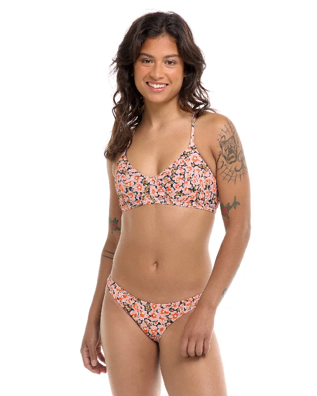 Surf clothing for professional surfers-Mademoiselle Ruth Fixed Triangle Swim Top - Multi