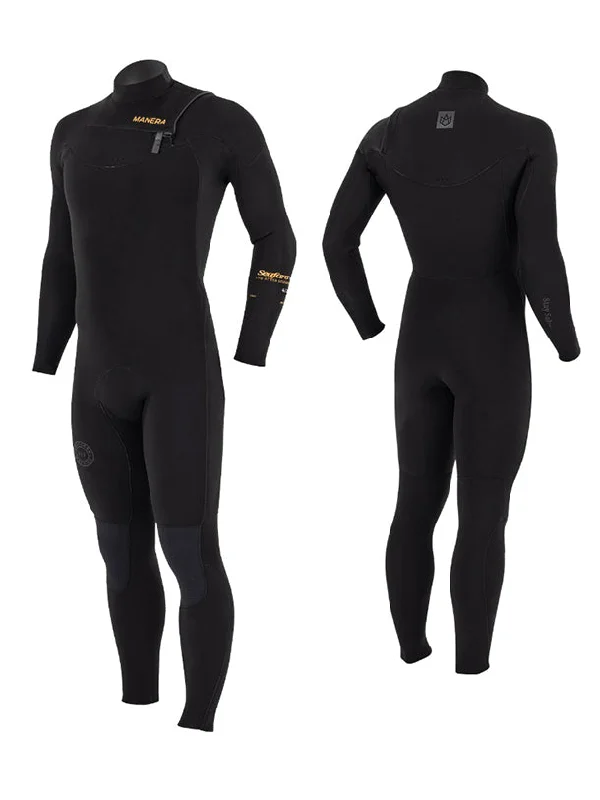 Women’s wetsuits for cold water diving with warmth insulation-Seafarer + Steamer Front Zip 4/3mm Fullsuit - 2024