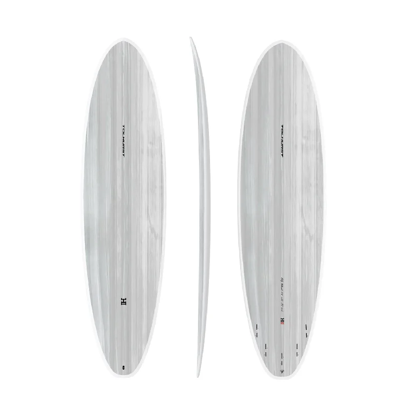 Surfboards for expert surfers looking for speed-HARLEY INGLEBY | TOLHURST THE MOE 7'4" THUNDERBOLT RED 52.9L FCS II - WHITE