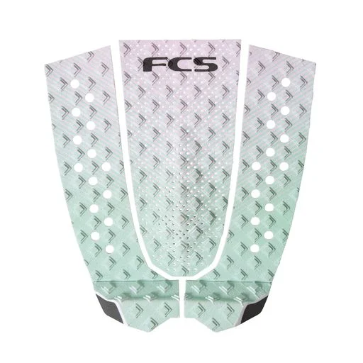 Surf pad for preventing slipping during tricks-  FCS Sky Brown Traction Pad-Seafoam