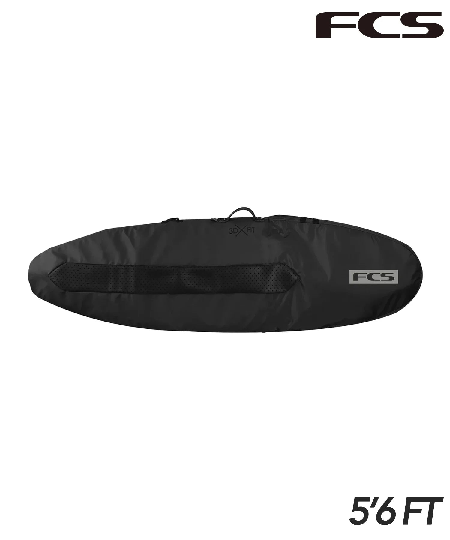 FCS Day Fun Board Bag 5'6" - Black/Warm Grey