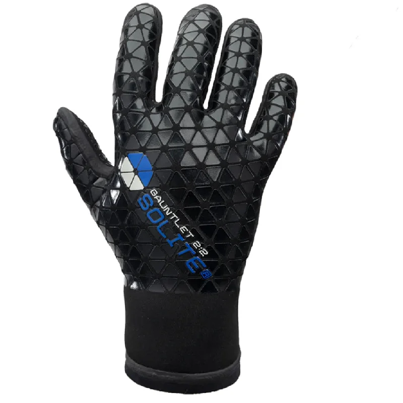 Solite Gloves 2:2mm Gauntlet 5 Finger Gloves - 2023/Black