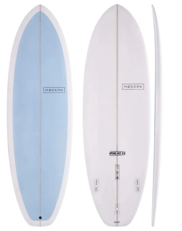 Fast and responsive surfboards for competitive surfers-Modern 5'9 Highline 2.0 PU Surfboard