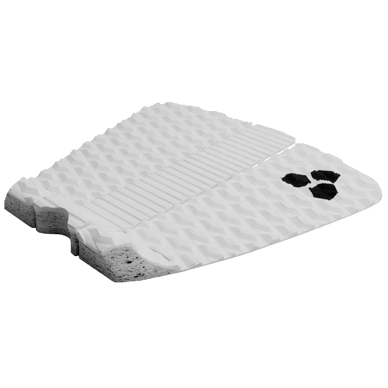 High-density surf pad for extra durability-  Channel Islands Michael February Traction Pad-White