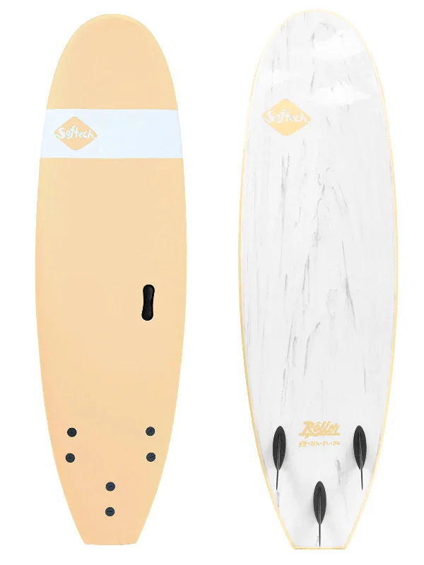 Surfboards for teenagers-Softech 7'6" Roller Almond Softboard