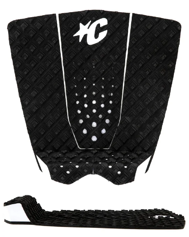 Vibrant surf pad colors for stylish boards-  Creatures Griffin Colapinto Lite Eco Traction Pad-Black