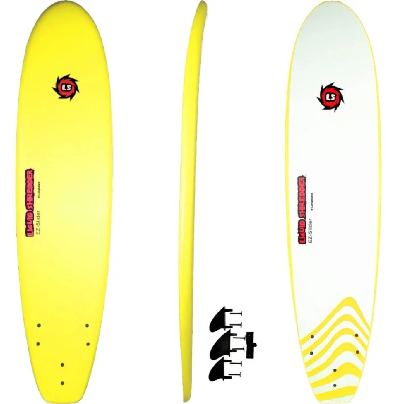 Best surfboards for flat water-Liquid Shredder 9' EZ-Slider Foam Soft Surfboard