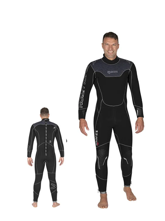 Wetsuits with adjustable neck seals for better fit-Mares Evolution 7mm Wetsuit Mens