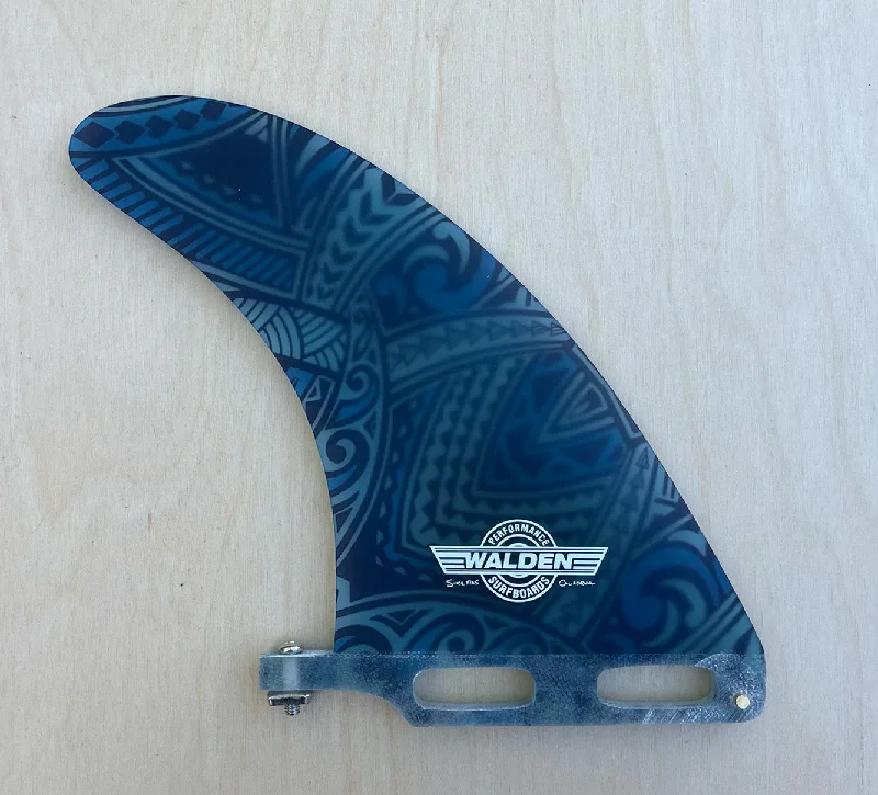 Best surfboard fins for small wave performance-Walden Wide Base Fin -tribal blue