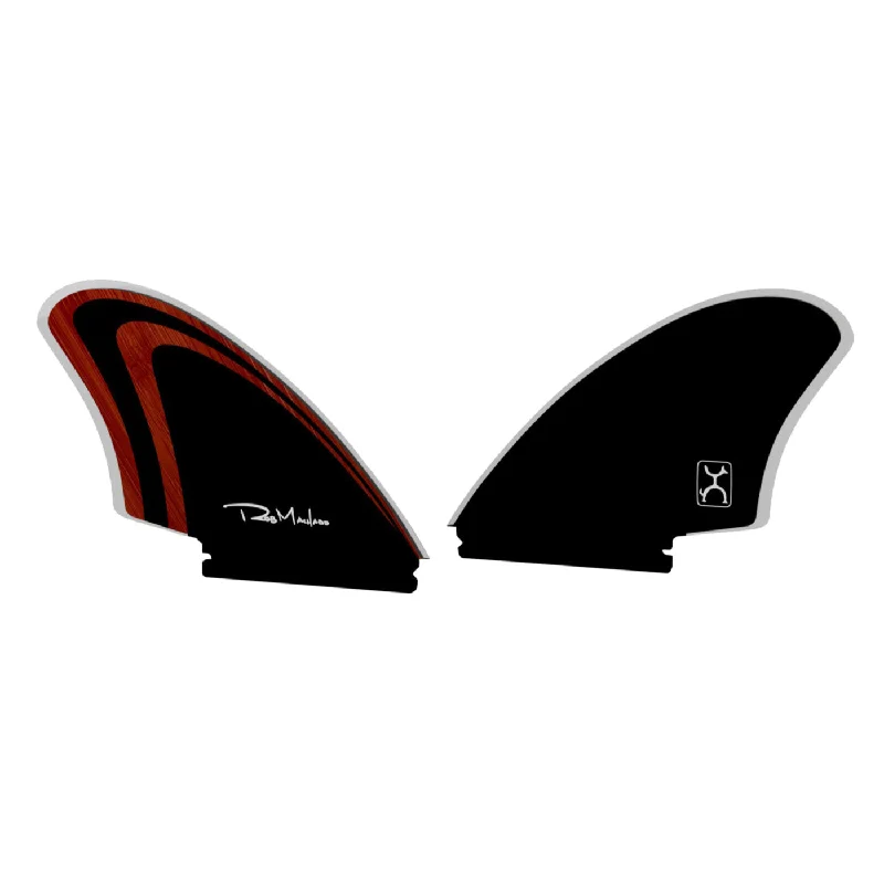 Endorfins TWIN - Machado Twin Keel single tab - Red / Black (SCREWS INTO FUTURES FIN BOX)