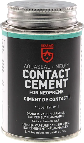 Wetsuits for freediving with flexible material-Gear Aid Wetsuit Cement Aquaseal+Neo 4oz Black