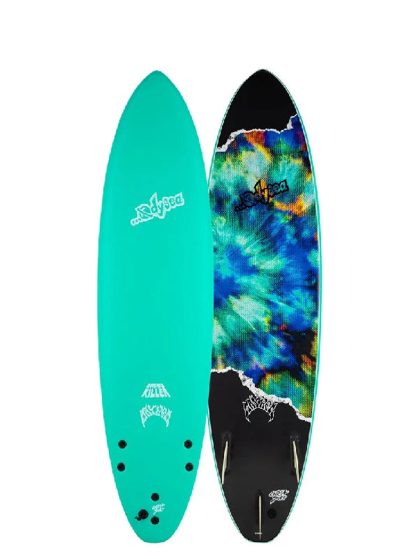 Surfboards for small surf conditions-Odysea x Lost 6'8" Crowd Killer Turquoise