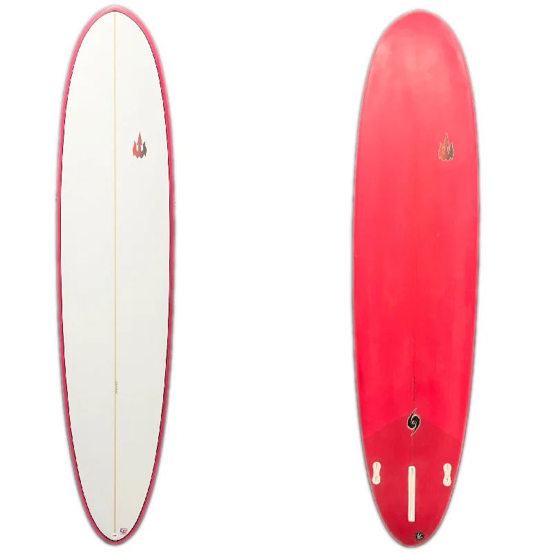 High-tech surfboards with carbon fiber-WBZ 8'2" Red Tint Funboard