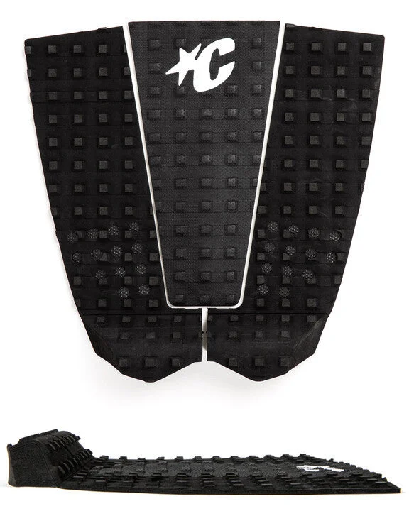 Surf pad for enhancing maneuverability on the waves-  Creatures Italo Ferreira Eco Traction Pad-Black Carbon