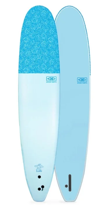 OCEAN AND EARTH 9'0 LOG DOG SINGLE FIN SOFTBOARD