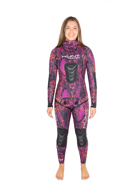 Wetsuits for deep dives with greater thermal protection-Huntmaster Burnum Huntress 5mm Wetsuit - Ladies