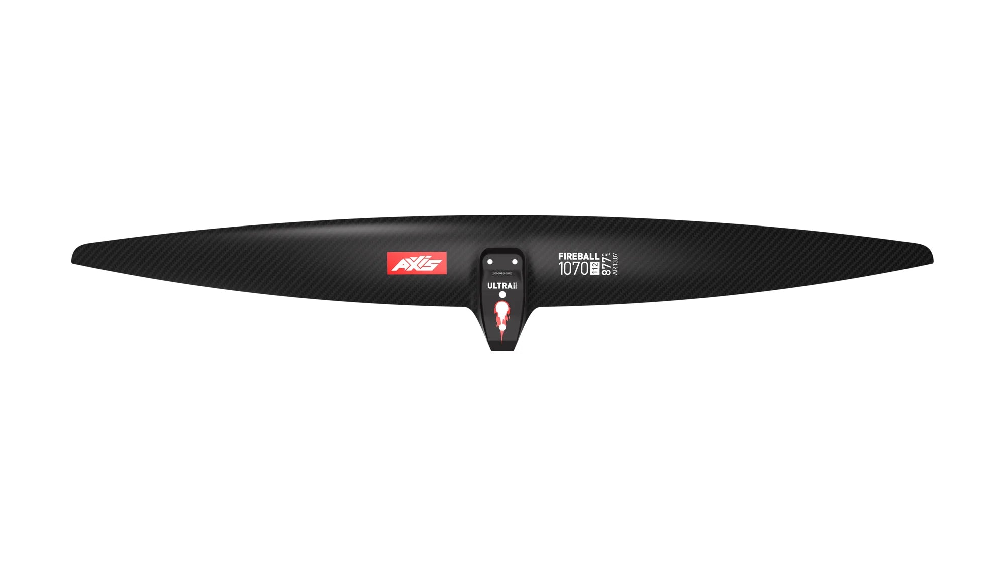 Surfboards with great tracking for long paddles-AXIS FOIL FIREBALL HIGH MOD CARBON FRONT WING