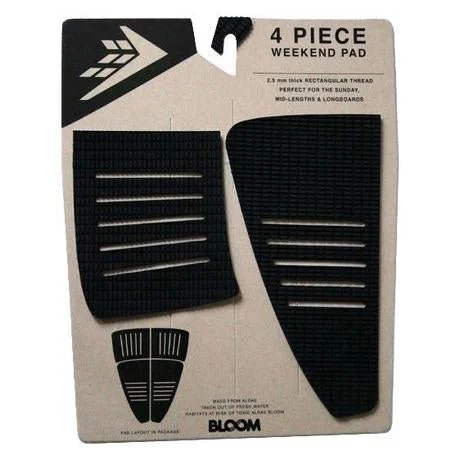 Surf pad for ultimate board feel and response-  Firewire Weekend Thin Foot Traction Pad-Black