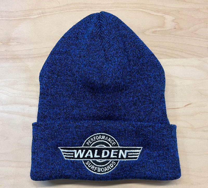 Surfboard fins with excellent hold and drive-Performance logo beanie blue