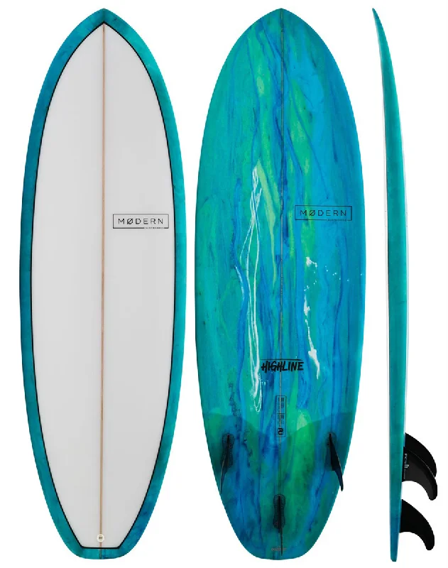 Performance-oriented surfboards for expert surfers-MODERN HIGHLINE 5'10 PU SURFBOARD