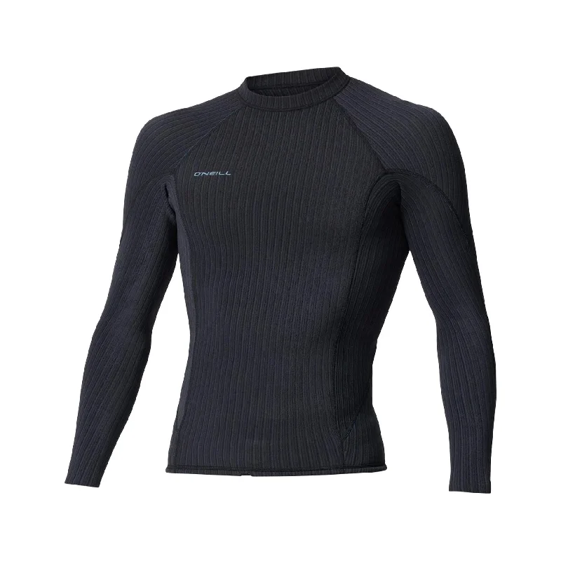 High-quality wetsuits with internal thermal lining-O'NEILL HYPERX CREW 1.5MM L/SL JACKET 2025