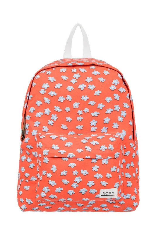 Roxy Sugar Baby Canvas Small Backpack - Tiger Lily Flower Rain