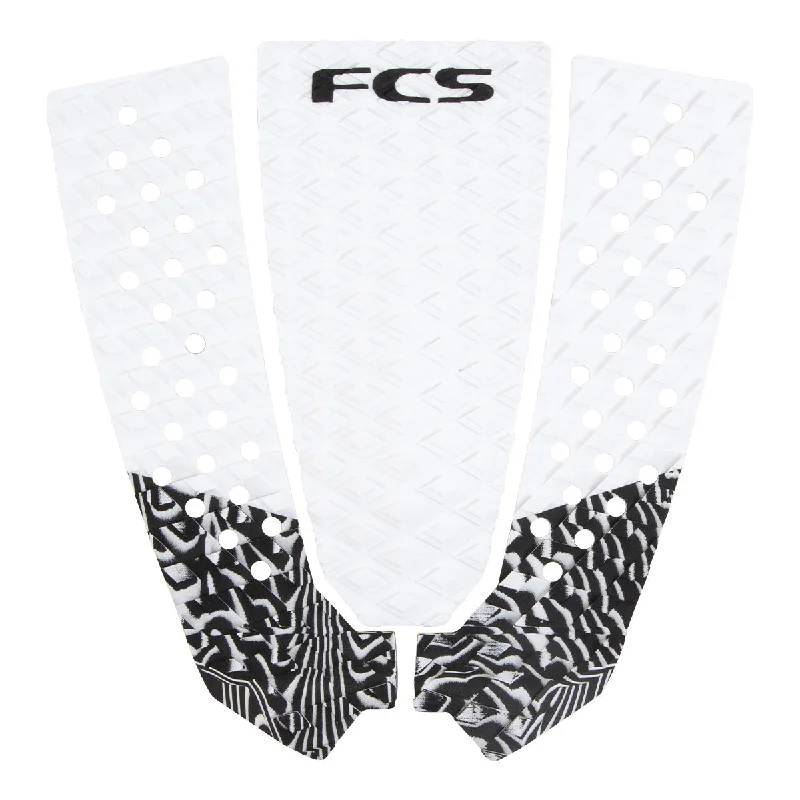 High-quality surf pads for rough water conditions-  FCS Toledo Traction Pad-White