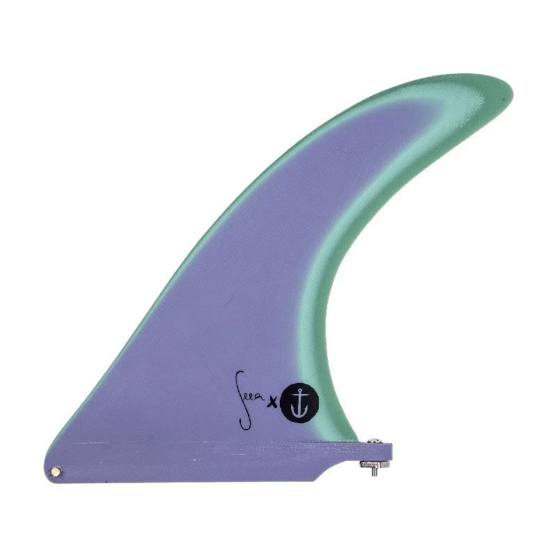 Easy-to-install surfboard fins for convenience-Captain Fin Seea 8.5 Raked Single Fin