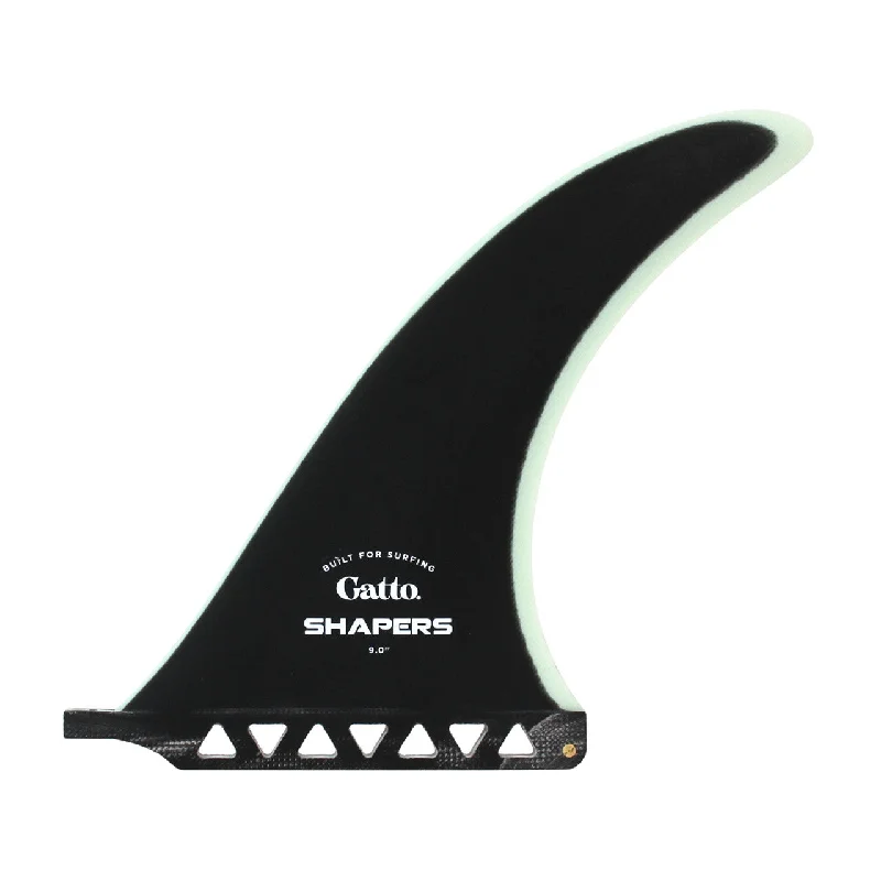 Streamlined surfboard fins for greater control-9" Gatto Longboard Fin - Black Mint