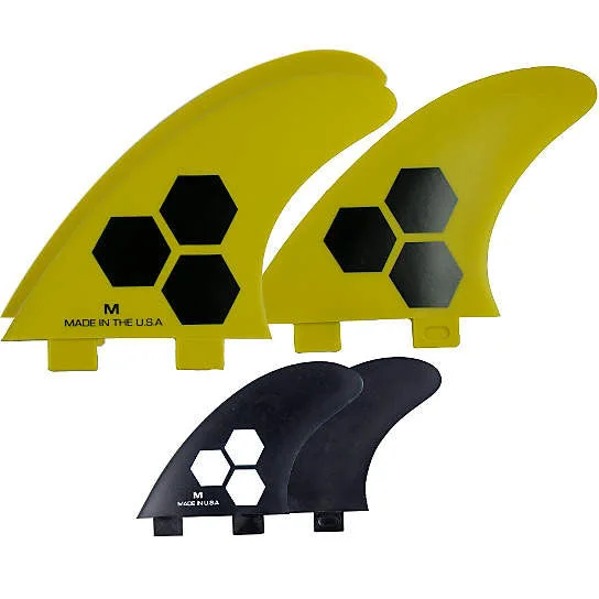 Surf fins for greater stability on fast waves-CI FRP Fin Medium 5 Fin Set