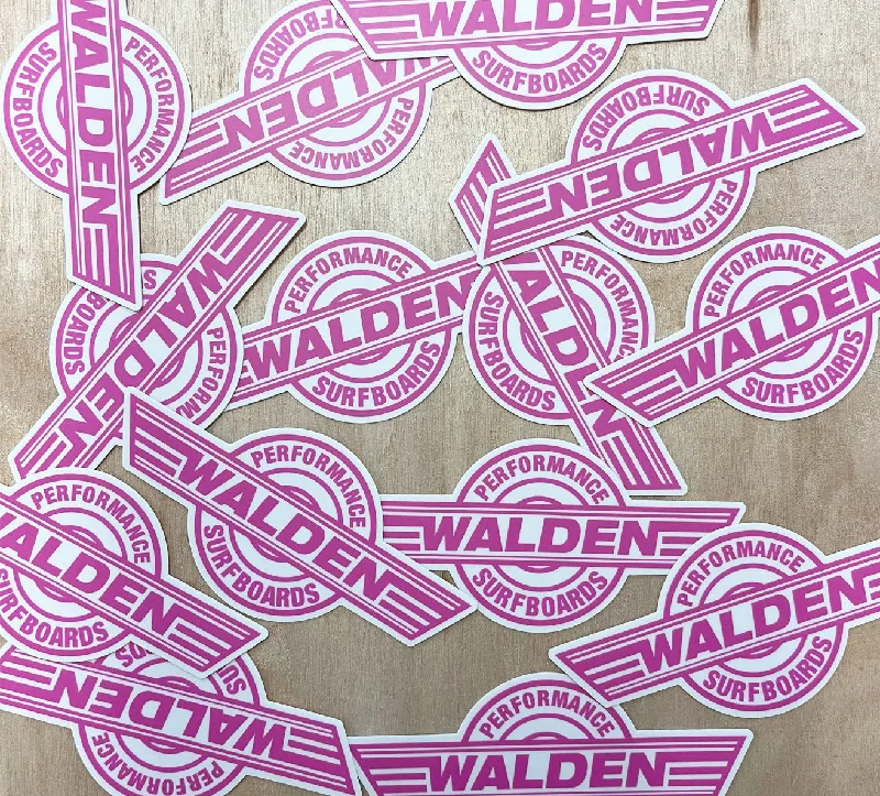 Flexible surfboard fins for smooth flow-Walden Performance Stickers : pink pack