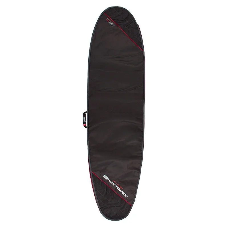 Ocean & Earth Compact Day Use Longboard Boardbag - Black/Red