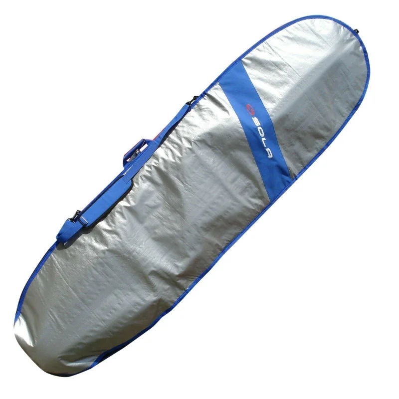 Sola 7'6" Mini Mal 6mm Board Bag Blue Silver