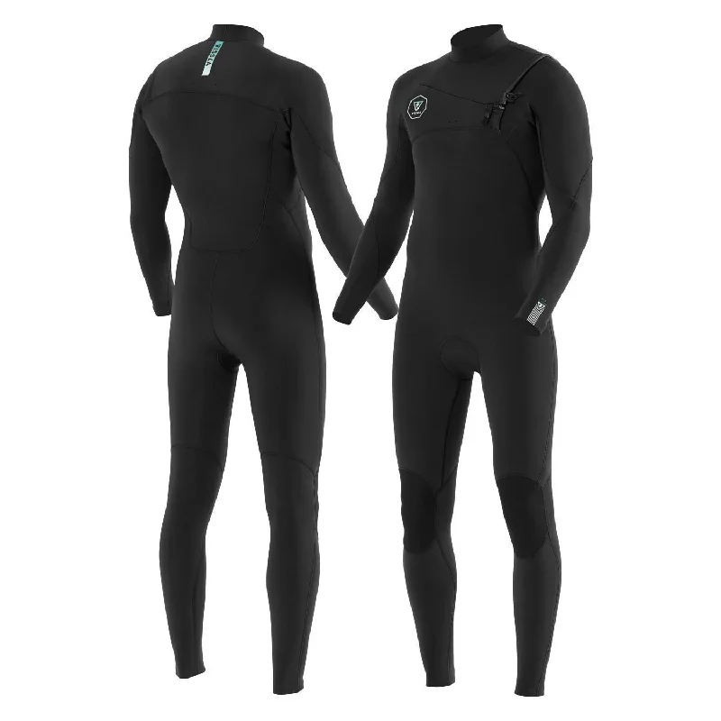 Neoprene wetsuits for flexibility and warmth-VISSLA MENS 7 SEAS 2MM CZ FULL 2025 - BLACK/JADE