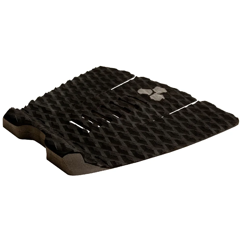 Surfboard grip pad for precise control and performance-  Channel Islands Fader XL 3 Piece Arch Traction Pad-Black