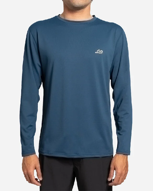 Lightweight surfboards for easy handling-Lost Hydr L/S Surf Tee Indigo