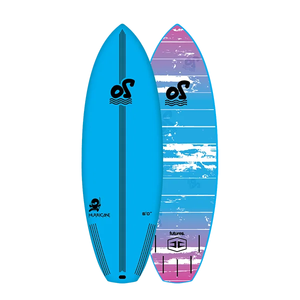 Wide surfboards for greater balance and stability-Ocean Storm Lil Ninja Soft Top Performance Surfboard